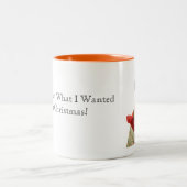 2 Couleurs Tasse de teckel de Noël (Centre)