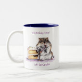 2 Couleurs Tasse de temps d'anniversaire (hamster) (Gauche)