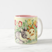 2 Couleurs Tasse de temps de lapin (Devant droit)