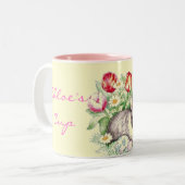 2 Couleurs Tasse de temps de lapin (Devant gauche)