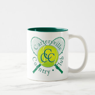2 Couleurs Tasse de tennis de club national de Cartersville