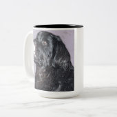 2 Couleurs Tasse de Terre-Neuve (Devant gauche)