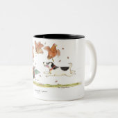 2 Couleurs Tasse "de terreur de Jack Russell" (Devant droit)