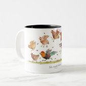2 Couleurs Tasse "de terreur de Jack Russell" (Devant gauche)