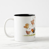 2 Couleurs Tasse "de terreur de Jack Russell" (Gauche)
