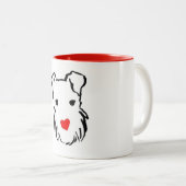 2 Couleurs Tasse de terrier de gallois (Devant droit)