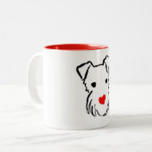 2 Couleurs Tasse de terrier de gallois (Devant gauche)