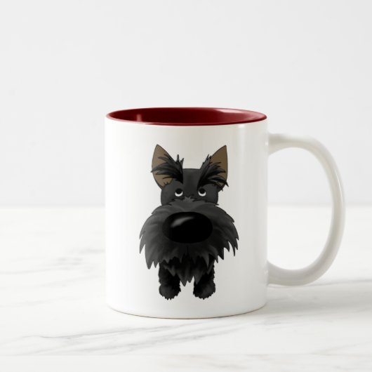 2 Couleurs Tasse de Terrier d'écossais (Droit)