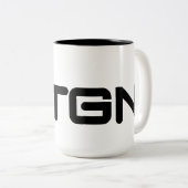 2 Couleurs Tasse de TGN - logo méga ! (Devant droit)