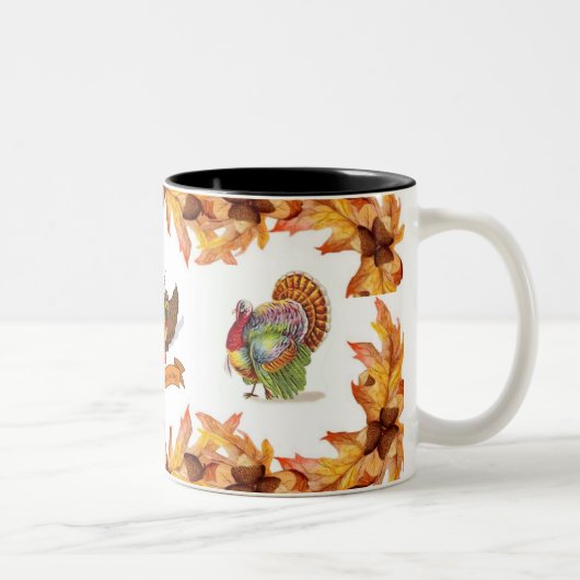 2 Couleurs Tasse de thanksgiving (Droit)