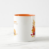 2 Couleurs Tasse de Thanksgiving (Centre)