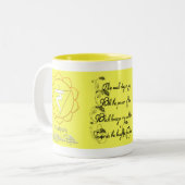 2 Couleurs Tasse de thé ou de café de Chakra de plexus (Devant gauche)