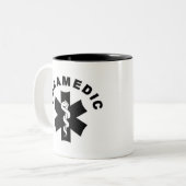 2 Couleurs Tasse de thème de l'infirmier SME (Devant gauche)