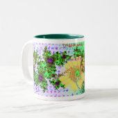 2 Couleurs Tasse de thème de maths (Devant gauche)