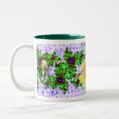 2 Couleurs Tasse de thème de maths (Gauche)