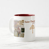 2 Couleurs Tasse de Therese Maronite de saint (Devant gauche)