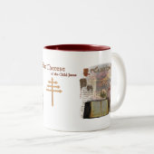 2 Couleurs Tasse de Therese Maronite de saint (Devant droit)