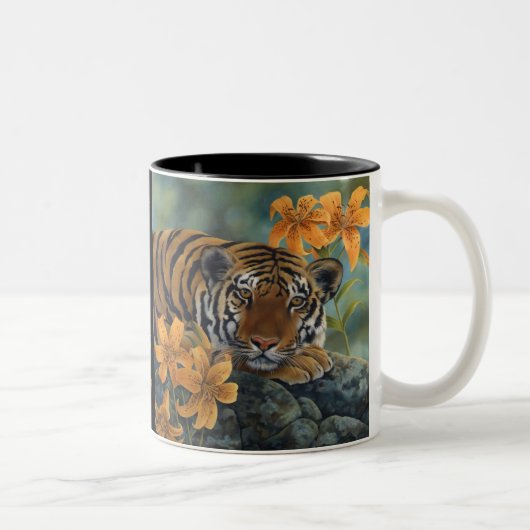 2 Couleurs Tasse de tigre (Droit)
