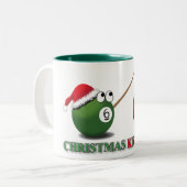 2 Couleurs Tasse de tir de baiser de Noël (Devant gauche)