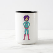 2 Couleurs Tasse de ton de Domiknitter deux (Centre)