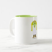 2 Couleurs Tasse de ton de l'androïde deux (Devant gauche)