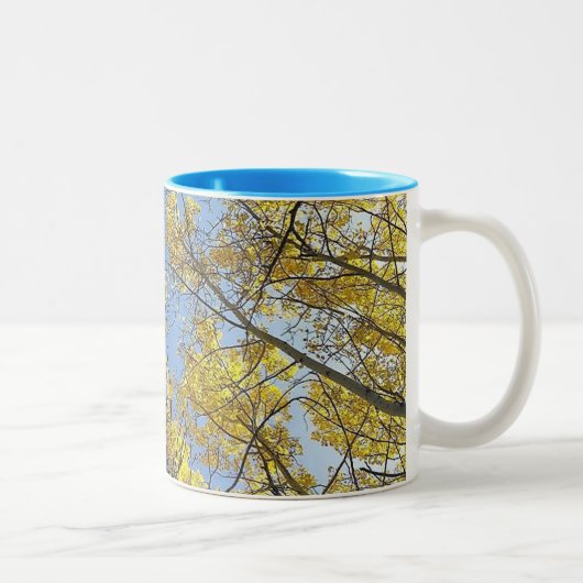 2 Couleurs Tasse de ton de l'arbre deux d'Aspen (Droit)