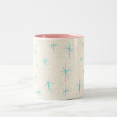 2 Couleurs Tasse de ton de Starbursts deux de turquoise d'âge (Centre)