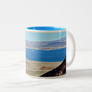 2 Couleurs Tasse de ton du barrage deux du Lake Mead Hoover
