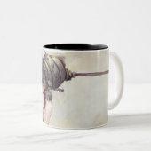 2 Couleurs Tasse de ton du clin d'oeil deux (Devant droit)