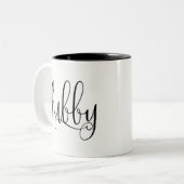 2 Couleurs Tasse de ton du mari deux (Devant gauche)