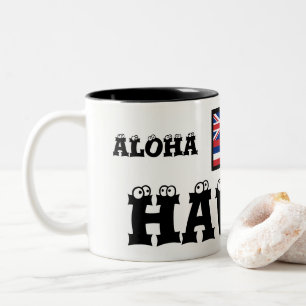 2 Couleurs Tasse de ton du paradis deux d'Hawaï Aloha par