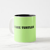2 Couleurs Tasse de tortue (Devant gauche)