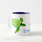 2 Couleurs Tasse de tortue (Devant gauche)