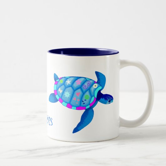 2 Couleurs Tasse de tortue (Droit)