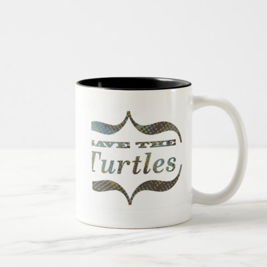 2 Couleurs Tasse de tortue de mer (Droit)