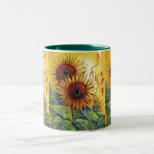 2 Couleurs tasse de tournesol (Centre)