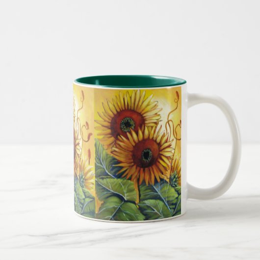 2 Couleurs tasse de tournesol (Droit)