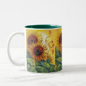 2 Couleurs tasse de tournesol (Gauche)