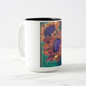 2 Couleurs Tasse de tournesol (Devant gauche)