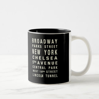 2 COULEURS TASSE DE TRAIN DE NEW YORK