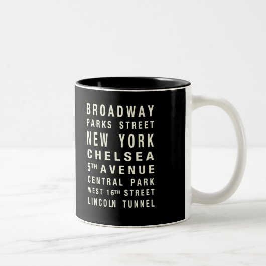 2 COULEURS TASSE DE TRAIN DE NEW YORK (Droit)