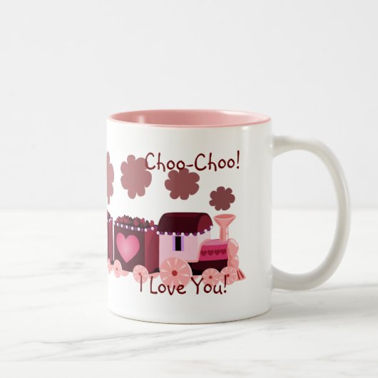2 Couleurs Tasse de train de Valentine Choo-Choo (Droit)