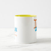 2 Couleurs Tasse de traits de Gémeaux (Centre)