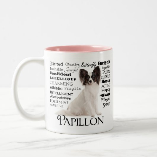 2 Couleurs Tasse de traits de Papillon (Gauche)