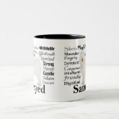 2 Couleurs Tasse de traits de Samoyed (Centre)