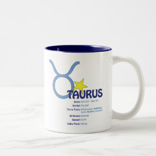 2 Couleurs Tasse de traits de Taureau
