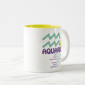 2 Couleurs Tasse de traits de Verseau (Devant droit)