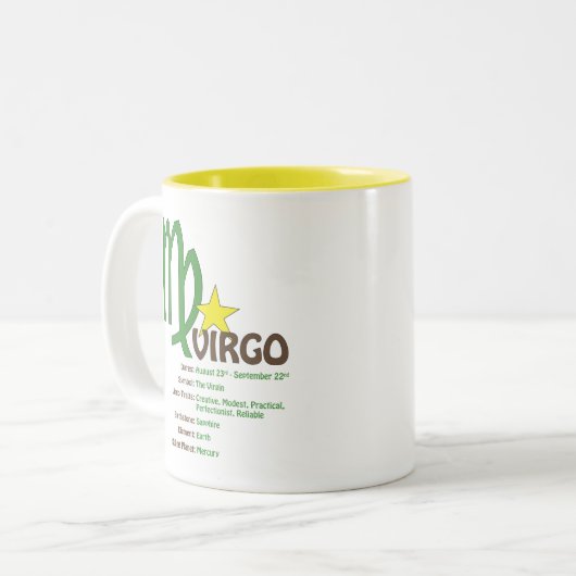 2 Couleurs Tasse de traits de Vierge (Devant gauche)