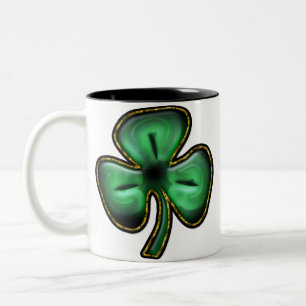 2 Couleurs Tasse de trèfle de 3 feuilles