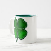 2 Couleurs Tasse de trèfle de 4 feuilles (Devant gauche)